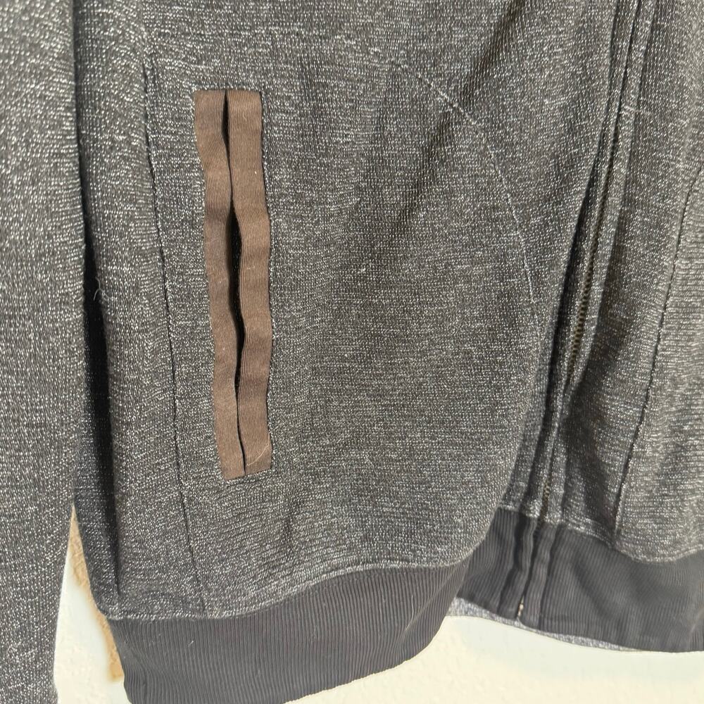 Cremieux Classic Medium Charcoal Knit Full Zip Pocket Sweater Jacket, M - Picture 4 of 10